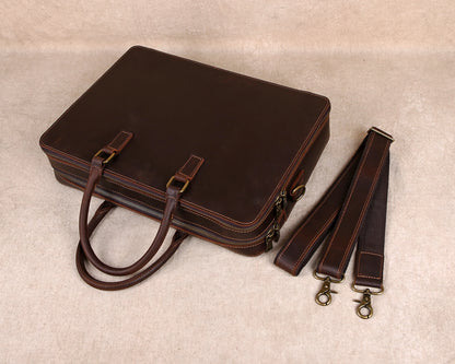 Genuine Leather Executive Briefcase