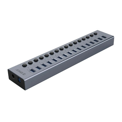 Multi-Port USB 3.0 Data Hub & Power Adapter for PC and Laptop