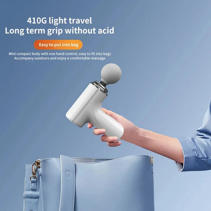Portable AI Fascia Massage Gun with 4 Massage Heads
