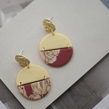 Art Floral Pattern Earrings