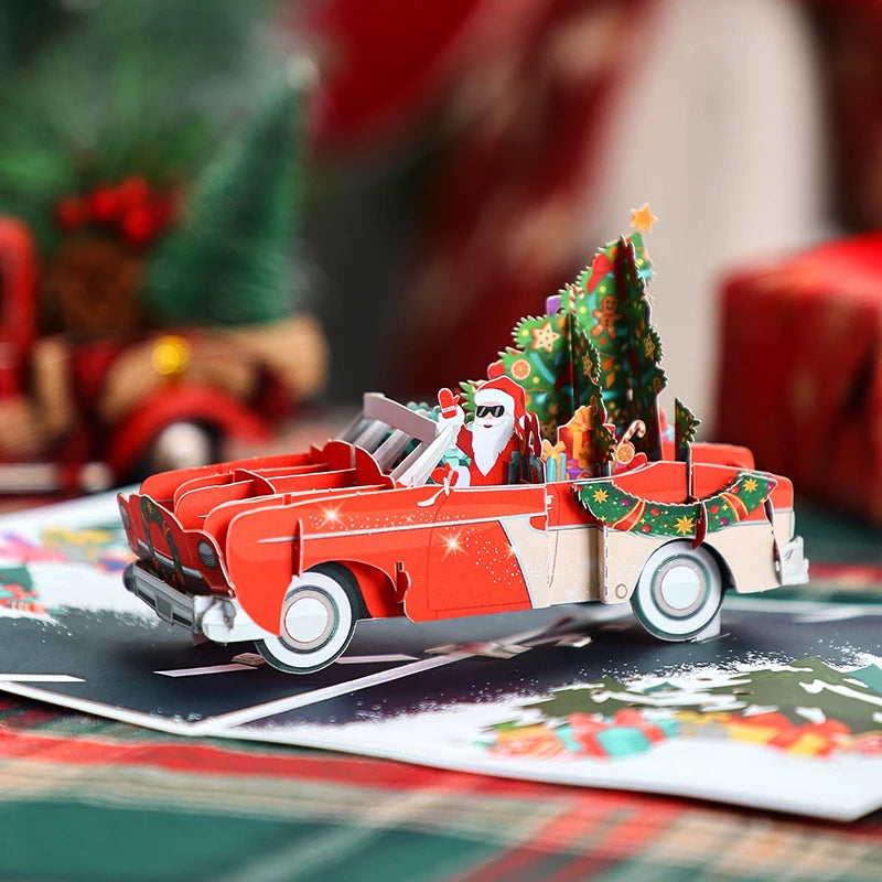 3D Pop-Up Snowman Christmas Card