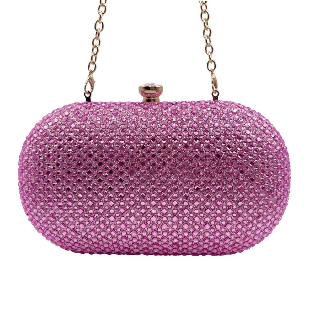 Luxury Rhinestone Evening Clutch Bag