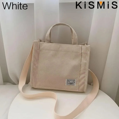 Corduroy Square Shoulder Bag