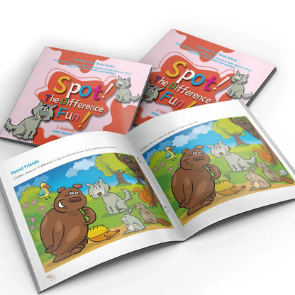 Spot the Difference Puzzle Books for Kids – 8 Book Set