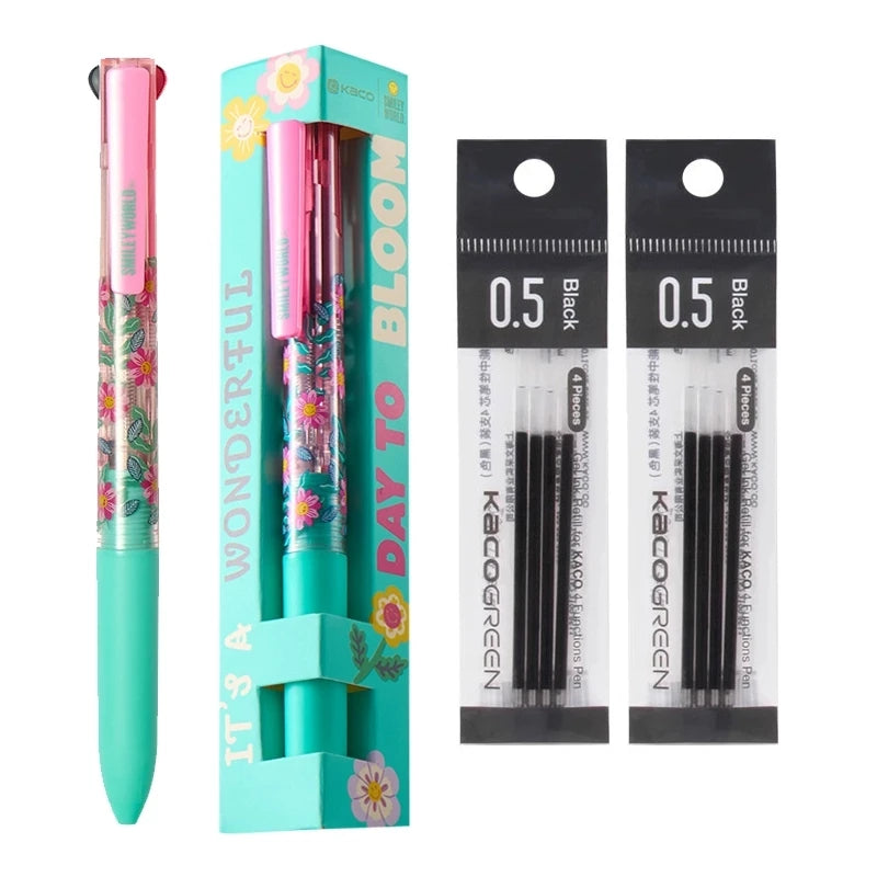 0.5mm Gel Pen & Mechanical Pencil Multi Pen for School & Office