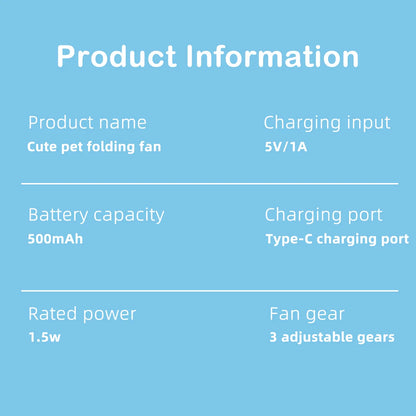 Foldable Mini USB Handheld Fan