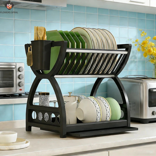Double-Layer Dish Drying Rack