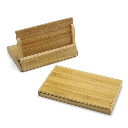 Natural Wood Business Card Holder