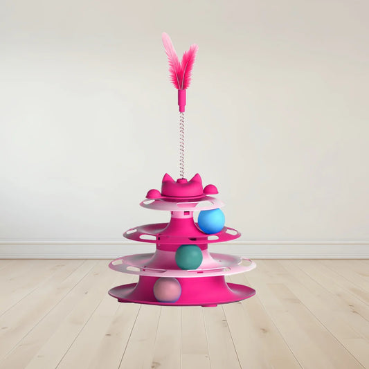 Interactive Cat Tower Ball Toy