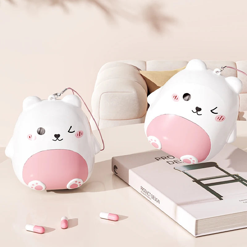 Mini Bear Travel Jewelry & Pill Organizer Box