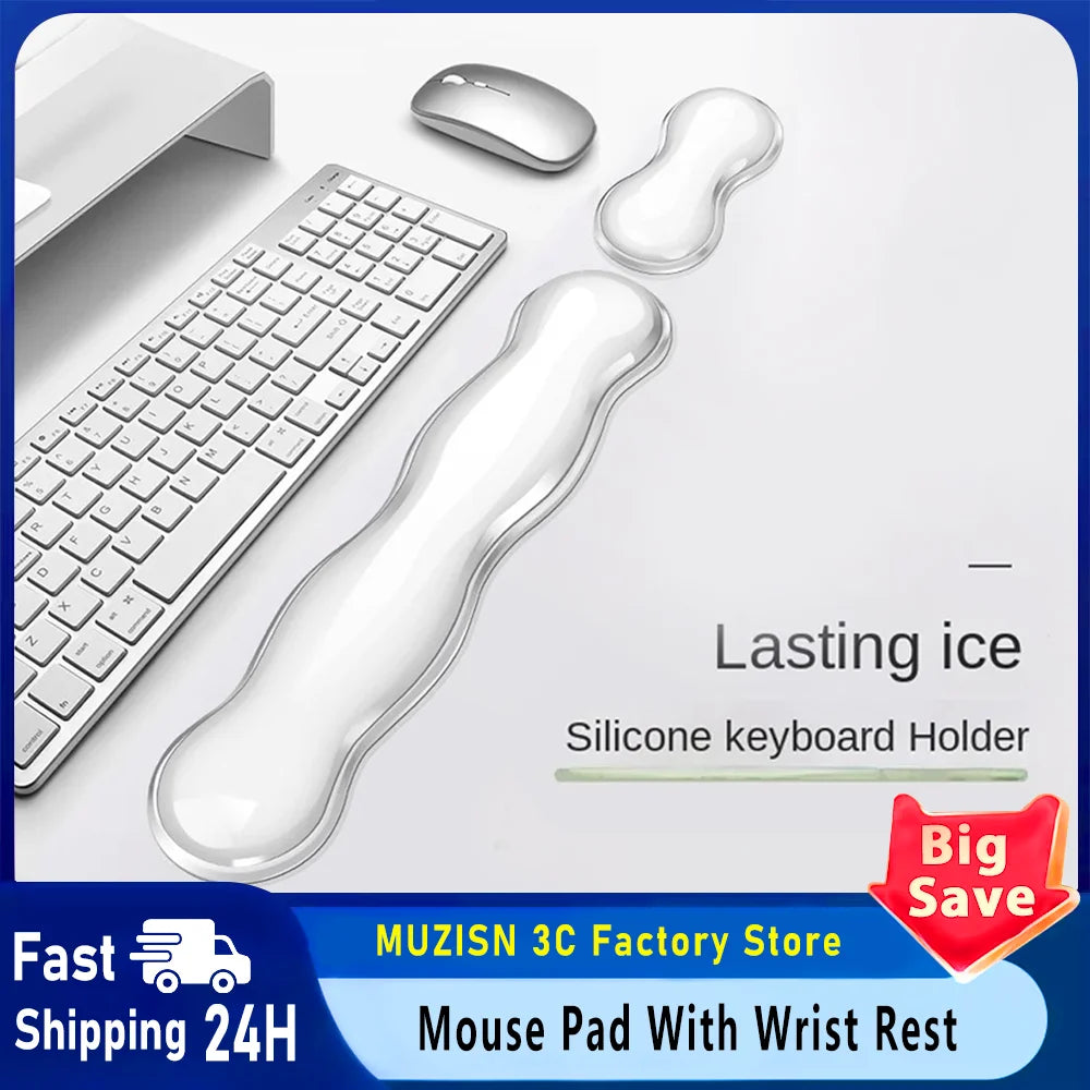 Ergonomic Mouse Pad with Wrist Rest Support