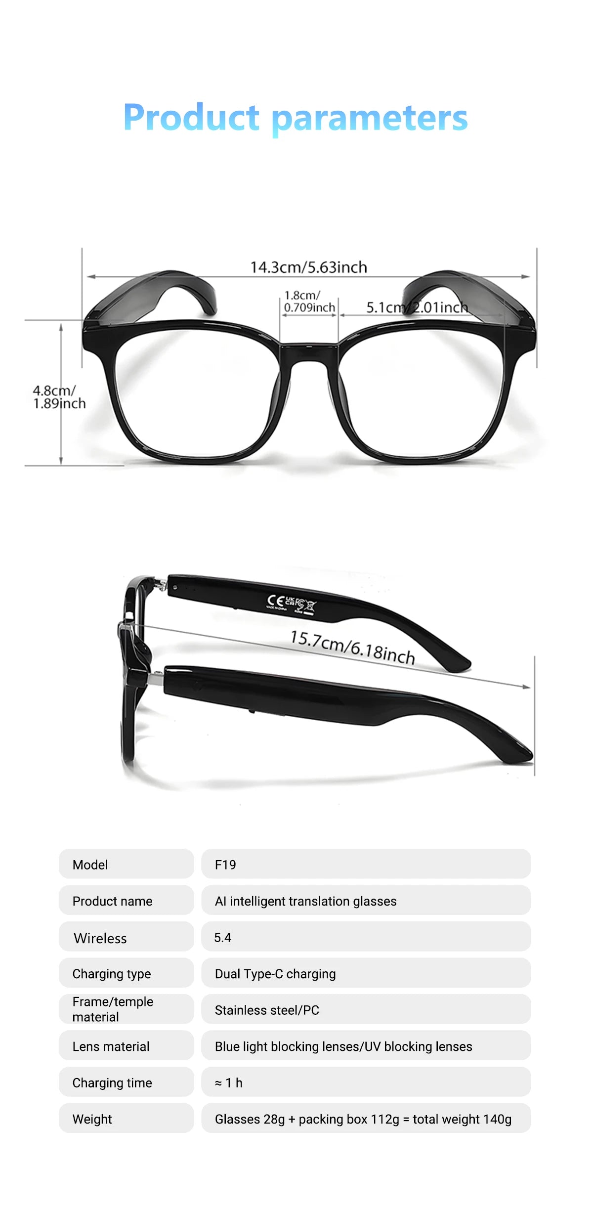 Smart AI Translation Glasses