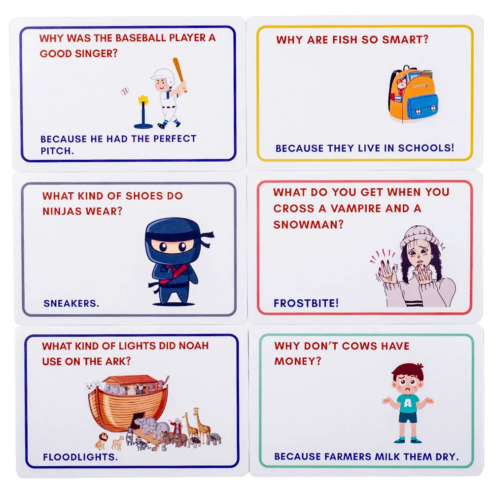 Kids Joke Cards – 100 Fun Riddles & Conversation Starters