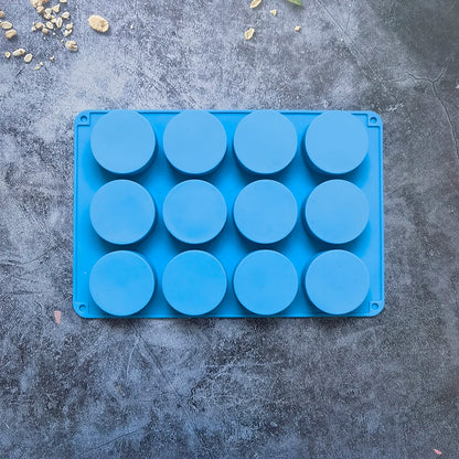 12-Cavity Round Silicone Baking Mold