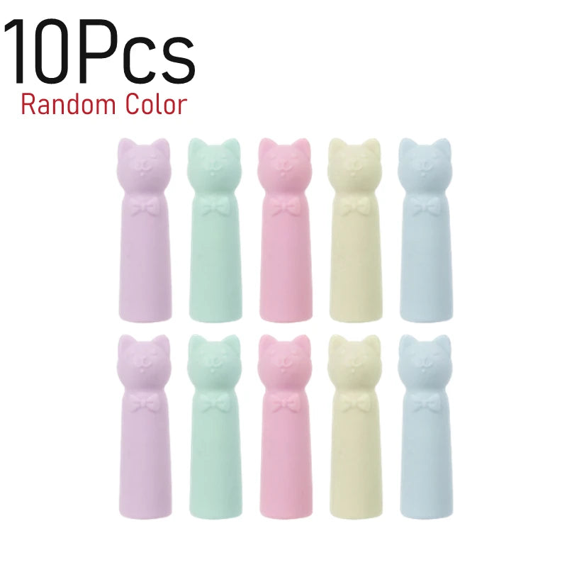 Cute Cat Pencil Top Eraser Caps