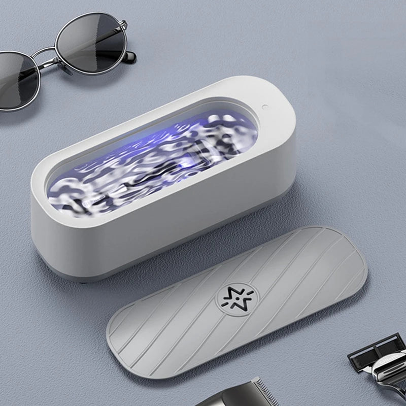 Portable 45kHz Ultrasonic Cleaner for Jewellery, Glasses & Dentures