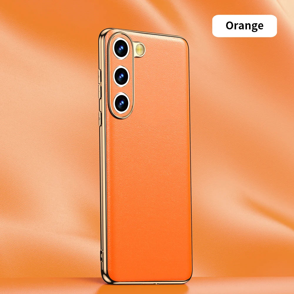 Genuine Leather Samsung Phone Case