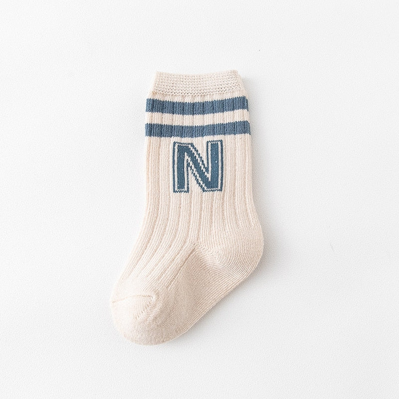 Knit Soft Letter Baby Socks