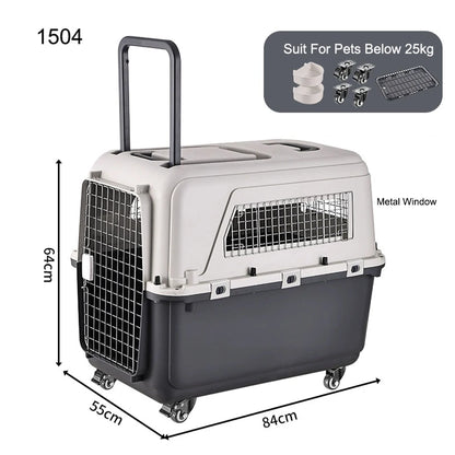 33” Airline-Approved Large Dog Travel Crate