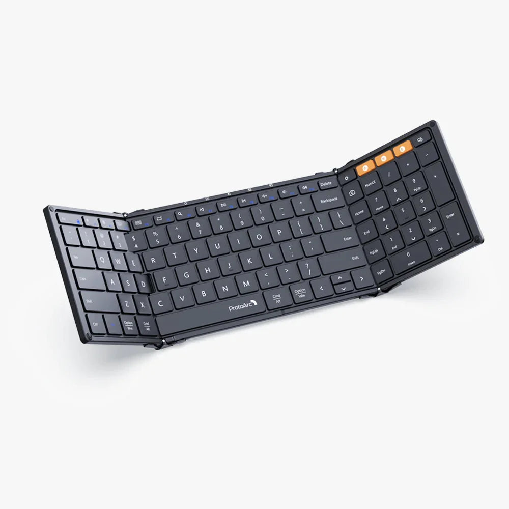 Foldable Bluetooth Keyboard with Numeric Keypad