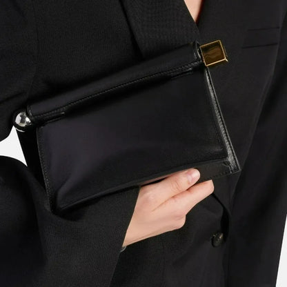 Luxury Fold-Over Chain Clutch Bag