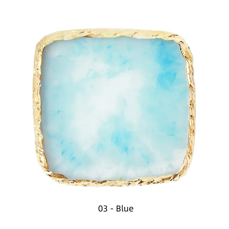 Natural Resin Stone Nail Art Display Palette