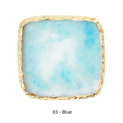 Natural Resin Stone Nail Art Display Palette