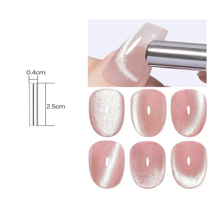 Brown Gold Cat Eye Gel Nail Polish