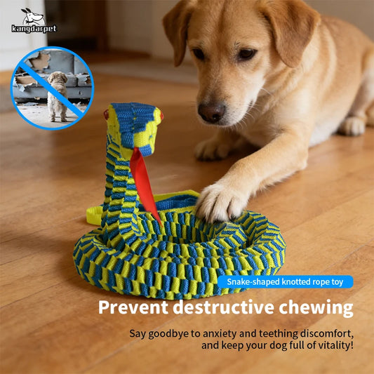 Snake Shape Dog Rope Toy