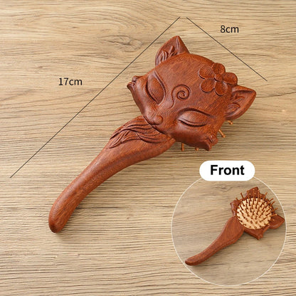 Animal Shape Sandalwood Massage Hair Comb