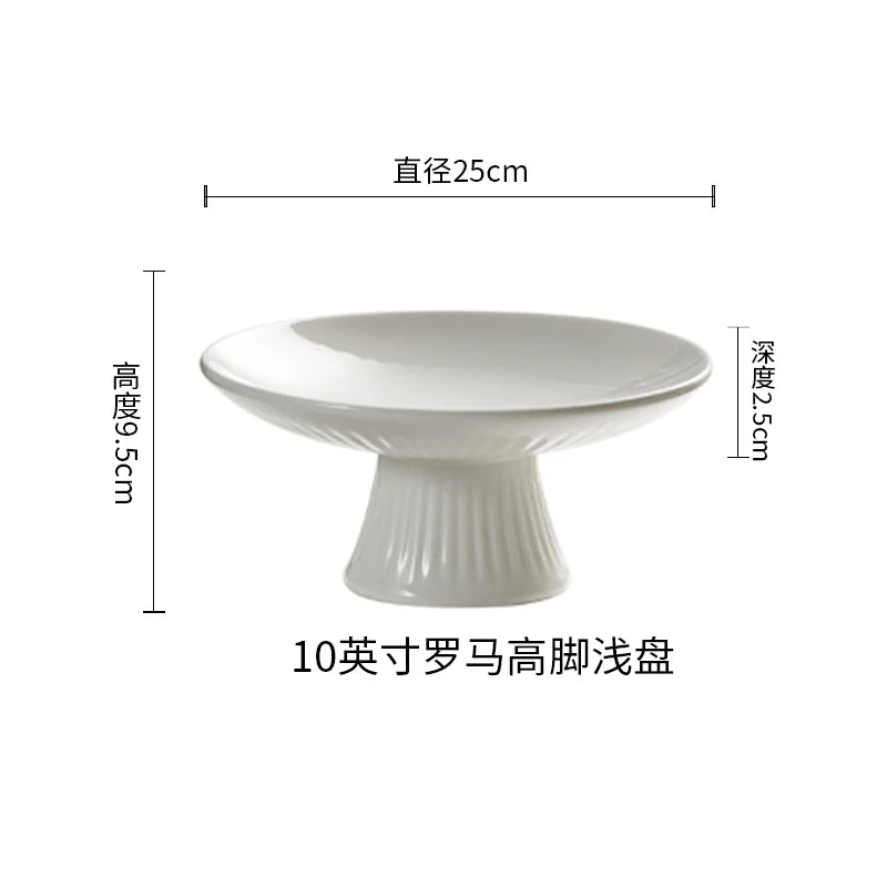 Ceramic Pedestal Serving Bowl