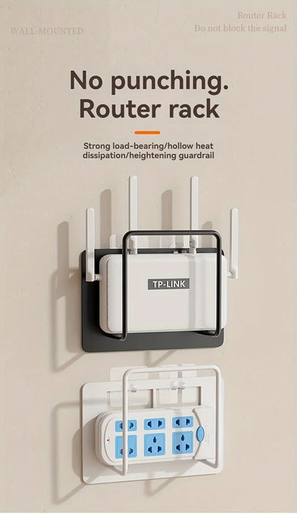 Wall-Mounted WiFi Router Shelf