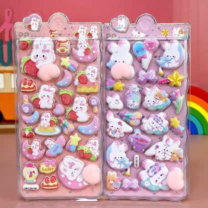 3D Puffy Cartoon Stickers