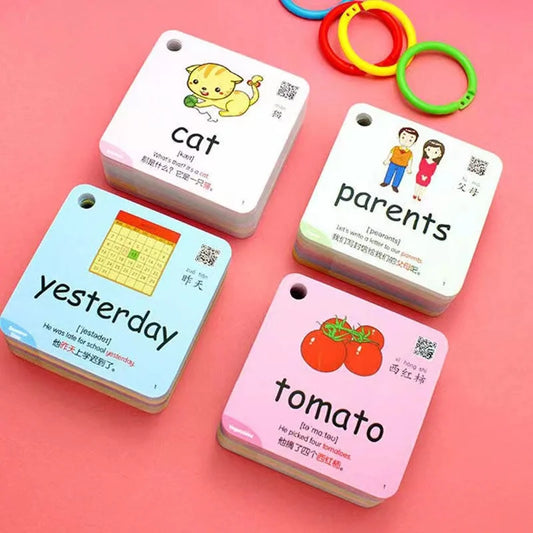 600 Words Montessori Learning Cards Book