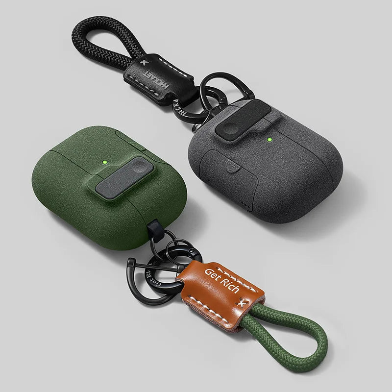 AirPods Protective Case with Carabiner Hook