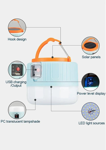 Solar Rechargeable Camping Lantern