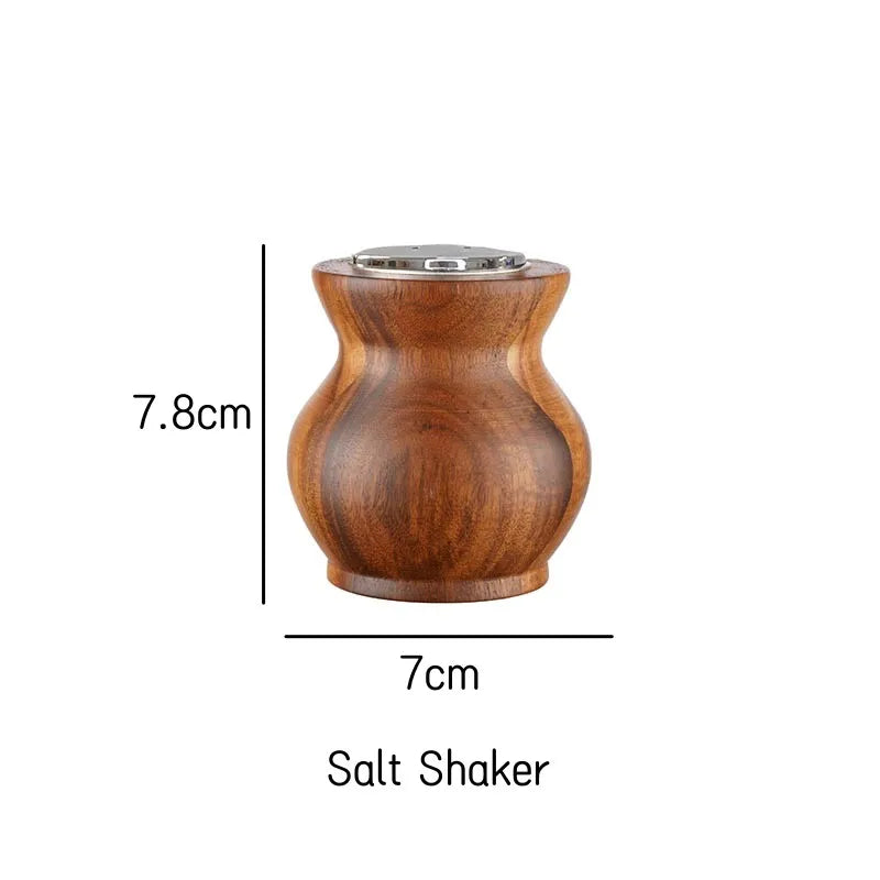 Hand-Crank Wooden Pepper Grinder