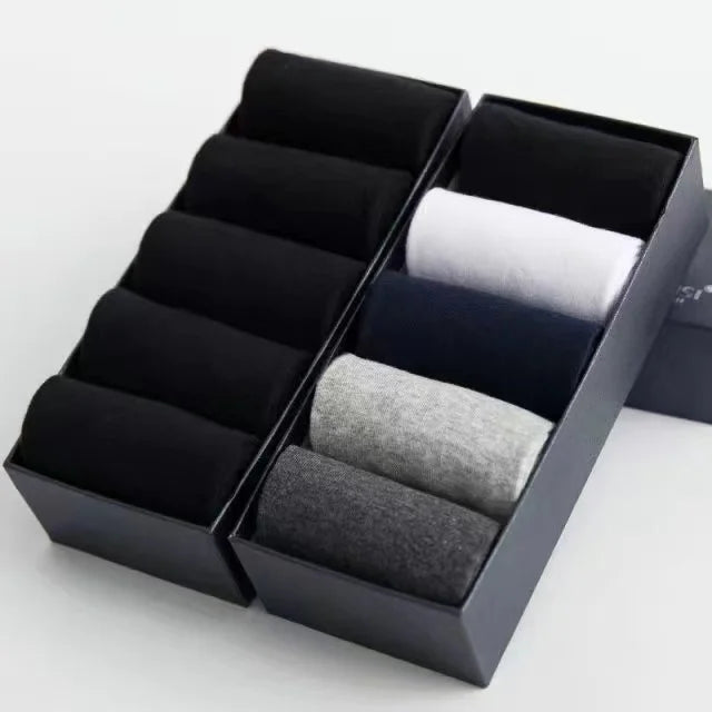 Men’s Cotton Business Crew Socks 10 Pairs