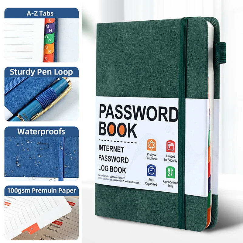 Password Keeper Book with Alphabetical Tabs