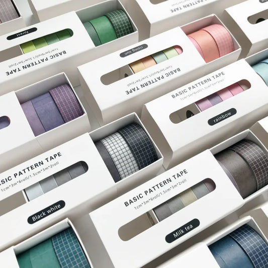 Solid Colour Washi Tape Set
