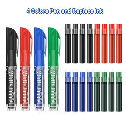 Refillable Erasable Whiteboard Marker Pen