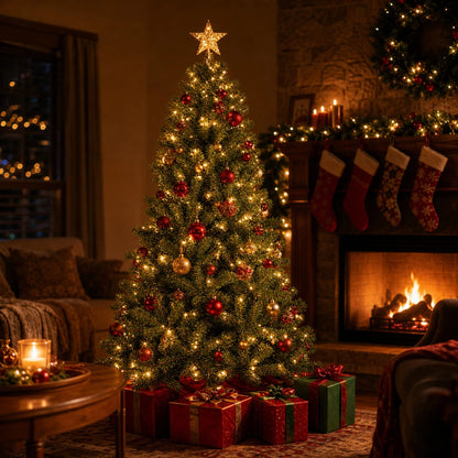 7FT Artificial Fir Christmas Tree