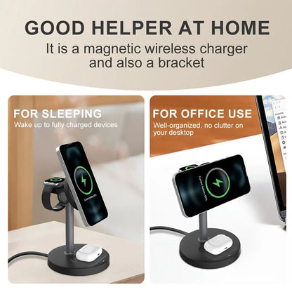 3-in-1 Magnetic Wireless Charging Station