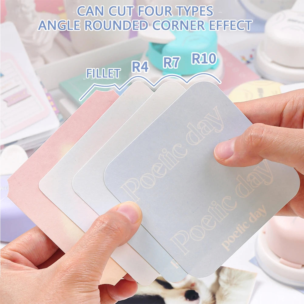 Portable Multi-Radius Corner Rounder Punch for Scrapbooking & DIY