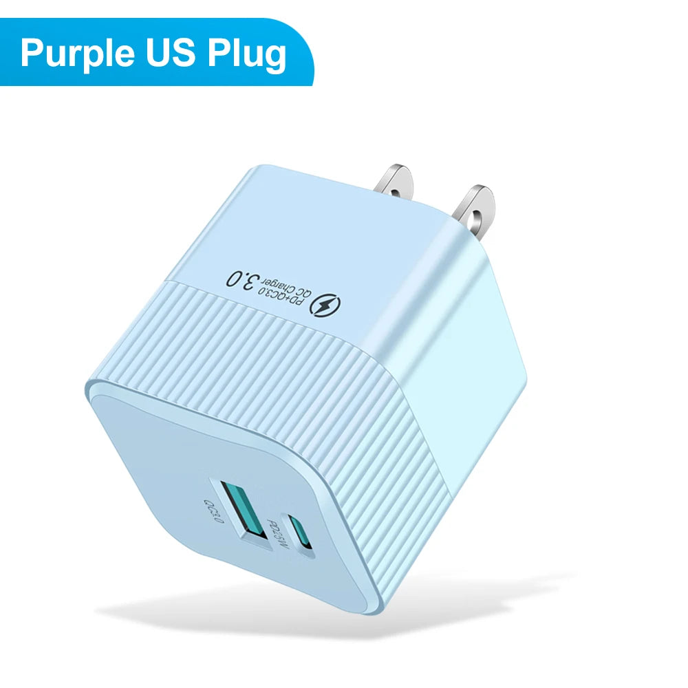 USB-C PD 25W Fast Travel Charger
