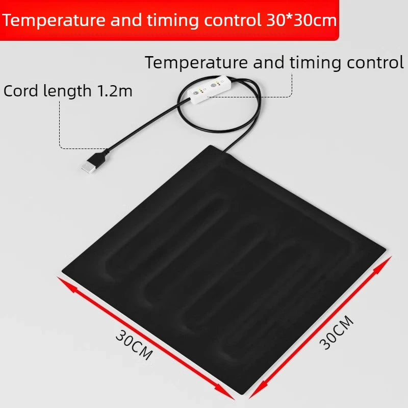 USB Reptile Heating Pad with Temperature Control Timer