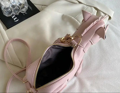 Horse-Shaped PU Leather Crossbody Shoulder Bag