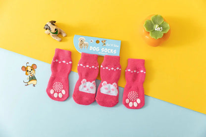 Warm Anti-Slip Knit Socks for Dogs
