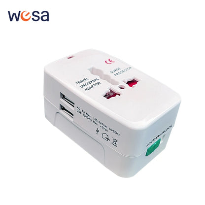 Universal Travel Adapter with Dual USB Ports