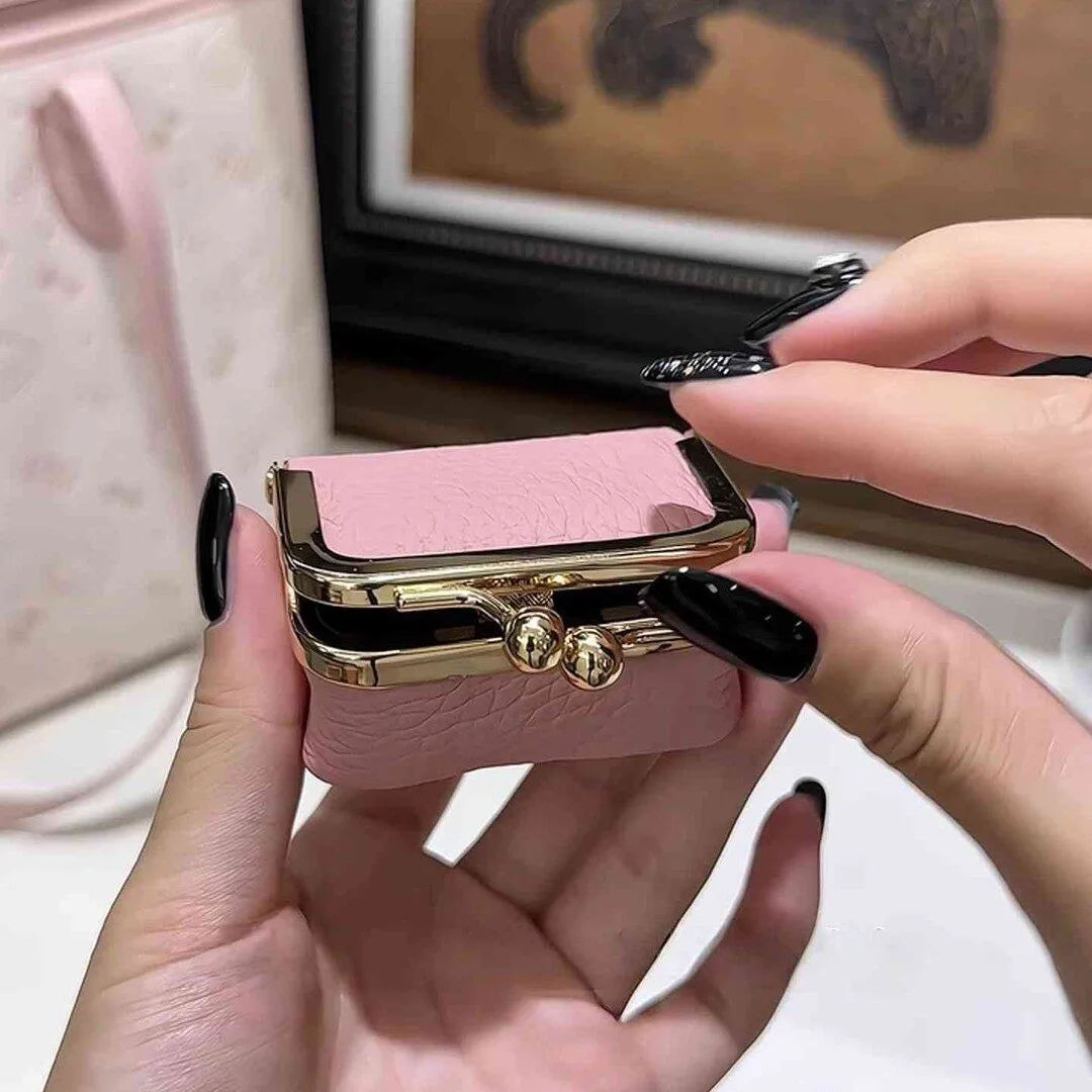 Mini Kiss Lock Jewelry Pouch